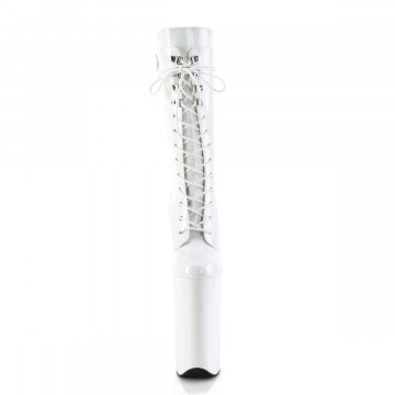Pleaser BEYOND-1050 Wht Pat/Wht
