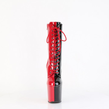 Pleaser CRAZE-1040TT Red-Blk Pat/Red-Blk