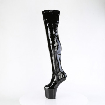 Pleaser CRAZE-3000 Blk Str. Pat/Blk