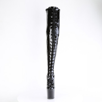 Pleaser CRAZE-3023 Blk Pat/Blk