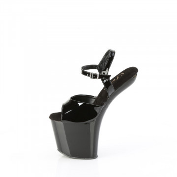 Pleaser CRAZE-809 Blk Pat/Blk