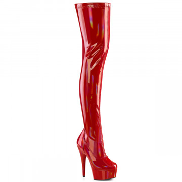 Pleaser DELIGHT-3000HWR Red Hologram Pat/M