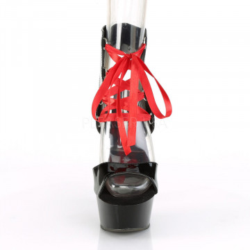 Pleaser DELIGHT-600-14FH Blk Pat/Blk