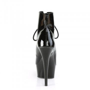 Pleaser DELIGHT-600-22 Blk Pat/Blk