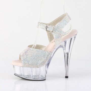 Pleaser DELIGHT-608N-RS Slv AB RS-TPU/Clr