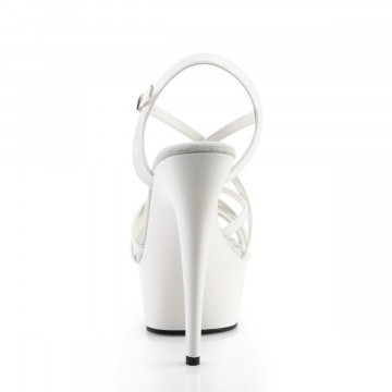 Pleaser DELIGHT-613 Wht Pat/Wht