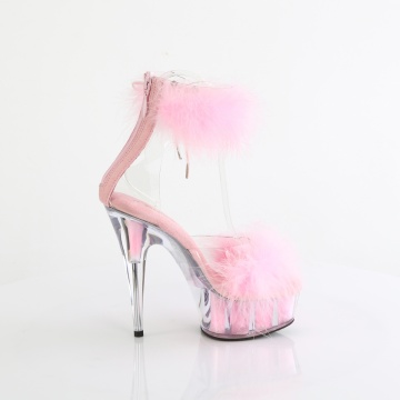 Pleaser DELIGHT-624F Clr-B. Pink Fur/M