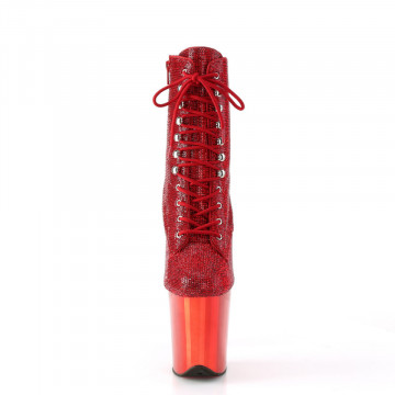 Pleaser FLAMINGO-1020CHRS Red RS/Red Chrome