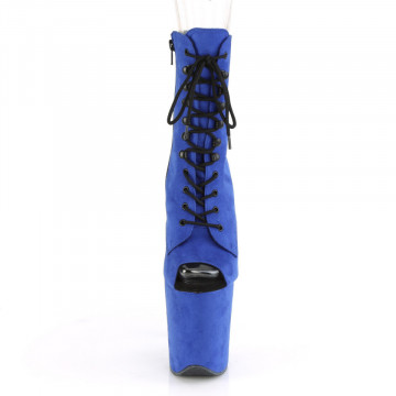 Pleaser FLAMINGO-1021FS Royal Blue Faux Suede/Royal Blue Faux Suede