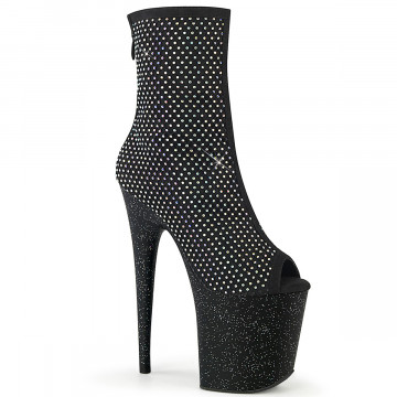 Pleaser FLAMINGO-1031GM Blk Fabric-RS Mesh/Blk Matte