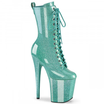Pleaser FLAMINGO-1040GP Aqua Glitter Pat/M