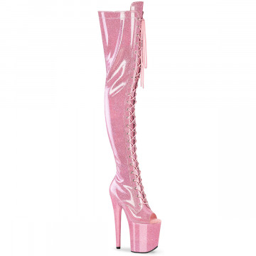 Pleaser FLAMINGO-3021GP B. Pink Glitter Pat/M