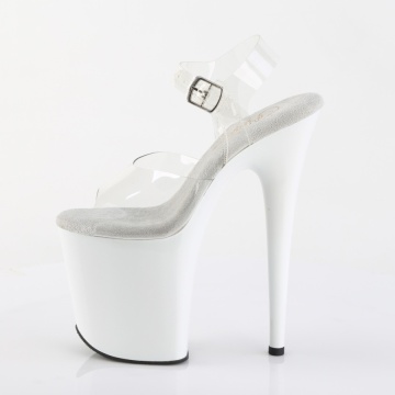 Pleaser FLAMINGO-808 Clr/Wht
