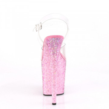 Pleaser FLAMINGO-808CF Clr/Pink Confetti