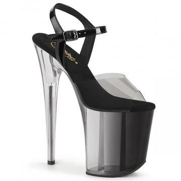 Pleaser FLAMINGO-808T-1 Smoke-Blk/Blk-Clr Ombre