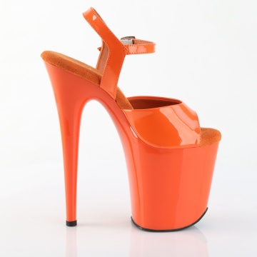 Pleaser FLAMINGO-809 Orange Pat/Orange