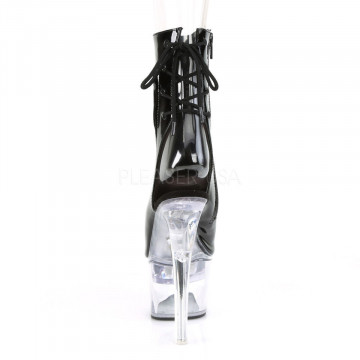 Pleaser FLASHDANCE-1018-7 Blk Pat/Clr