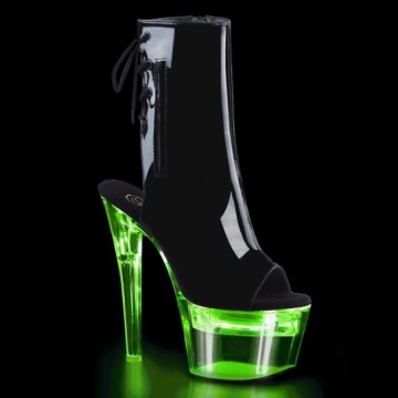 Pleaser FLASHDANCE-1018-7 Blk Pat/Clr - Img 7