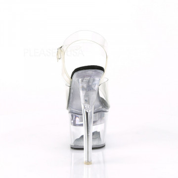 Pleaser FLASHDANCE-708 Clr-Blk/Clr