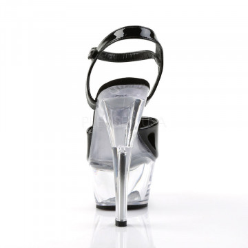 Pleaser KISS-209 Blk Pat/Clr