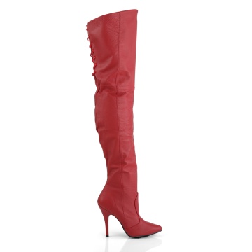 Pleaser LEGEND-8899 Red Leather (P)