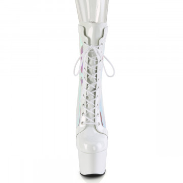 stivaletto allacciato sul davanti con plateau