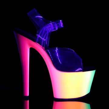 Pleaser RAINBOW-308UV Clr/Neon Multi