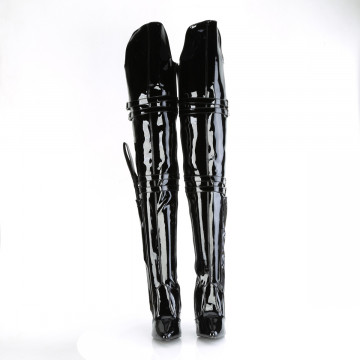 Pleaser SEDUCE-3080 Blk Str. Pat