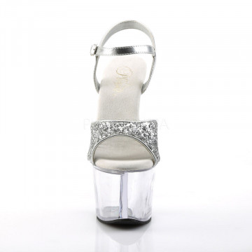 Pleaser SKY-310 Slv Gltr/Clr