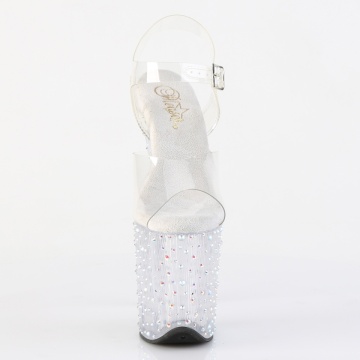 Pleaser STARDANCE-808 Clr/Clr-Slv Multi RS