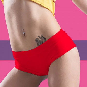 short rosso pole dance