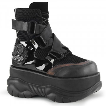 Stivaletti Demonia NEPTUNE-126 Blk Vegan Leather 9us 41eu
