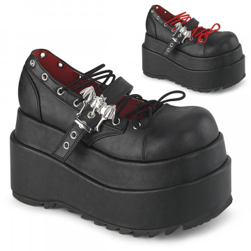 Demonia Cult BEAR-23 Blk Vegan Leather