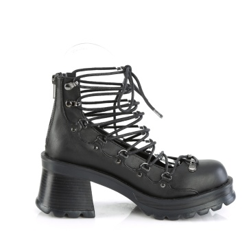 Demonia Cult BRATTY-32 Blk Vegan Leather