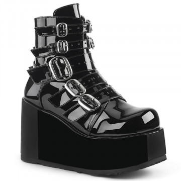 Demonia Cult CONCORD-57 Blk Pat