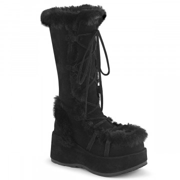 Demonia Cult CUBBY-311 Blk Vegan Suede