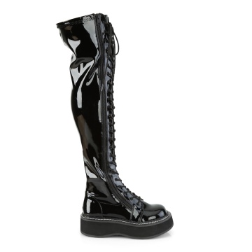 Demonia Cult EMILY-375 Blk Pat