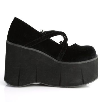 Scarpe original Demonia Cult KERA 10 Blk Velvet