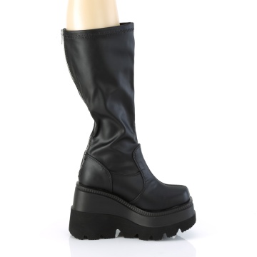 Demonia Cult SHAKER-65WC Blk Str Vegan Leather
