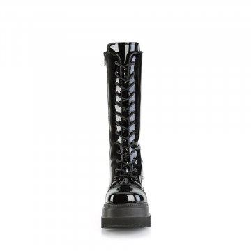 Stivale nero lucido Demonia Cult SHAKER-72