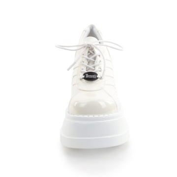 Demonia Cult STOMP-08-1 Off White Pat-Vegan Leather - Img 3