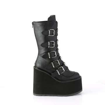 Demonia Cult SWING-230 Blk Vegan Leather
