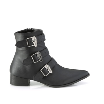 Demonia Cult WARLOCK-50-C Blk Vegan Leather