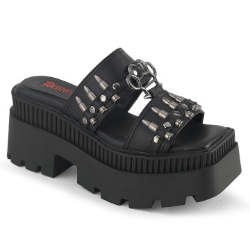 Demonia Cult WRATH-08 Blk Vegan Leather