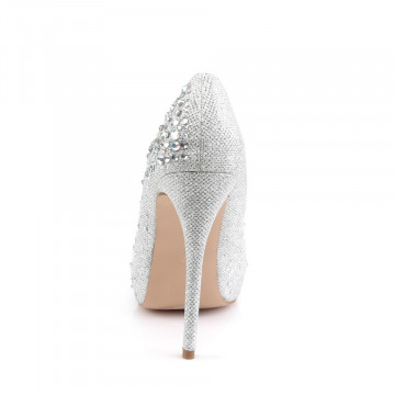 Fabulicious DESTINY-06R Slv Glitter Mesh Fabric