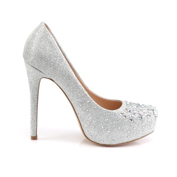Fabulicious DESTINY-06R Slv Glitter Mesh Fabric