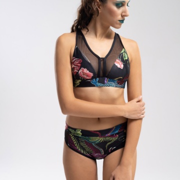 Hemera Crop Set subito disegno fiori e drago S