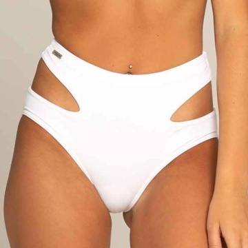 Paradise Chick BIKINI BOTTOM OPENCUT WHITE spedizione subito h24