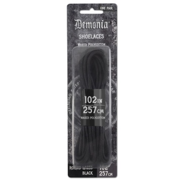 Per calzature Demonia Cult Lacci da 257 cm round Neri