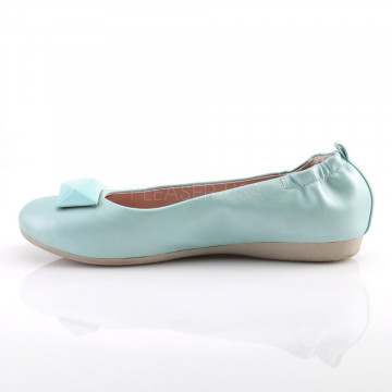 Pin Up Couture OLIVE-08 Aqua Faux Leather